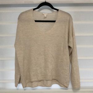 H&M White Oversized Sweater